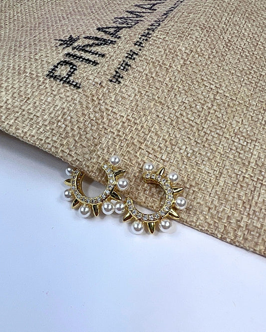 Earcuff Corona de Perlas /  E-242213