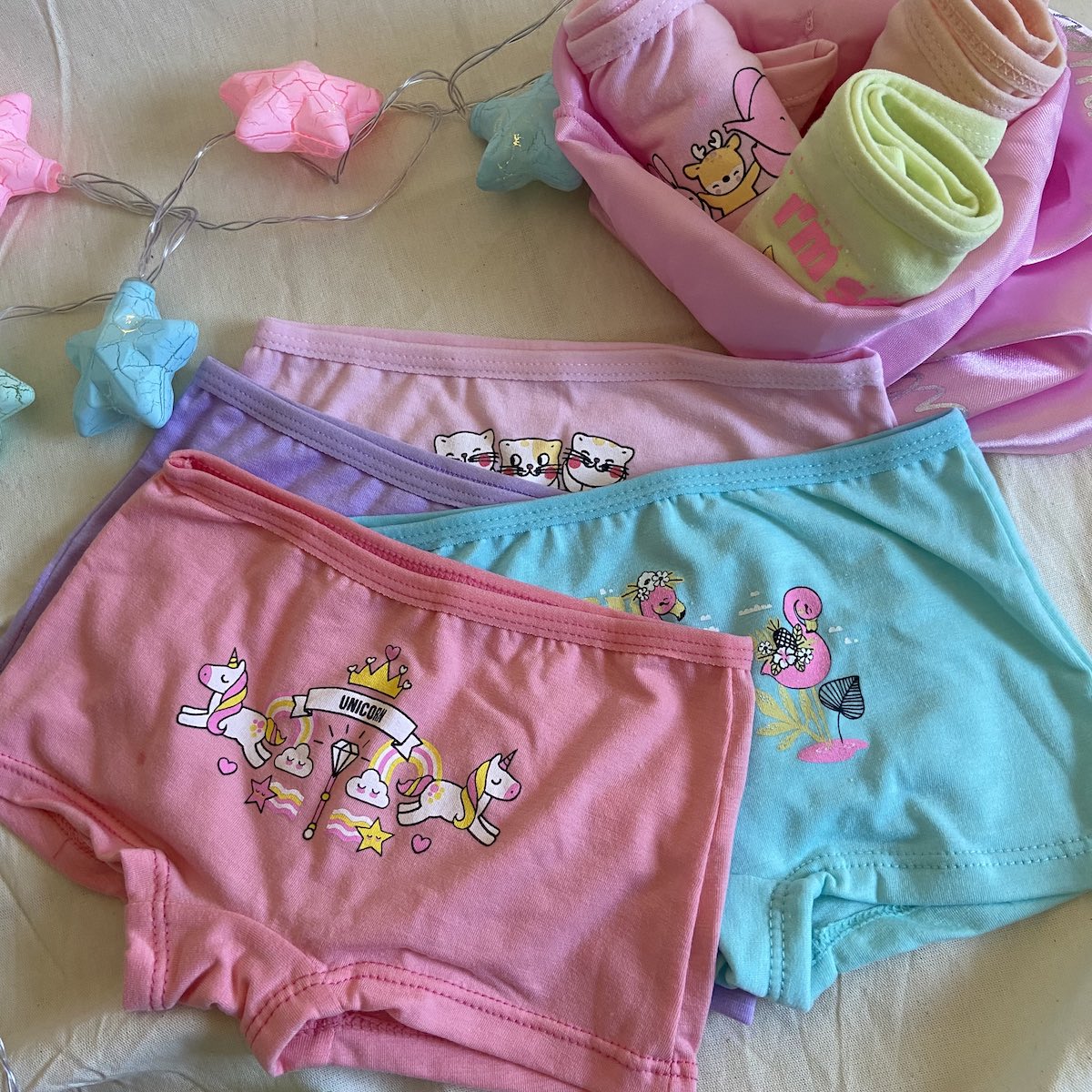 Semanario Panties Bóxer Est Pack x7 / Niñas Ref. 7015 - Piña del Mar - Colombia