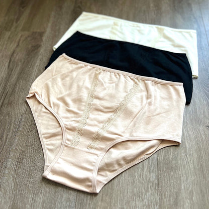 Panty Clásico Algodón Pack x3 / Mujer Ref. E-299 - Piña del Mar - Colombia
